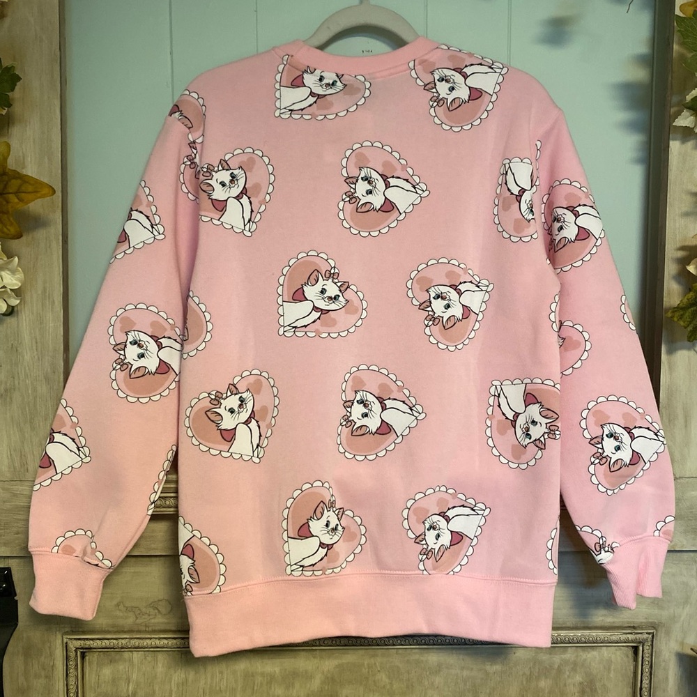 NWT Disney Marie Cat Pink Sweatshirt Small - Picture 5 of 5